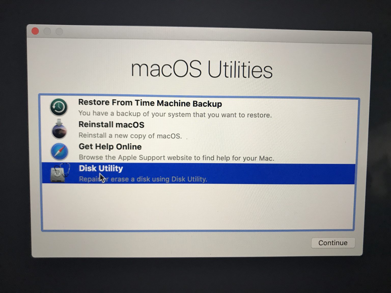 mac os restore image download